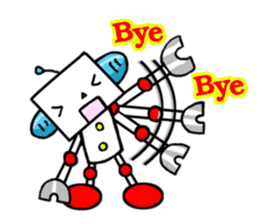 Playful robot-made in Japan sticker #531489