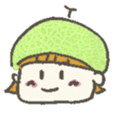 Kawaii Melon-chan sticker #531530