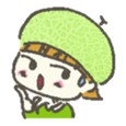 Kawaii Melon-chan sticker #531553