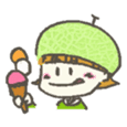 Kawaii Melon-chan sticker #531556