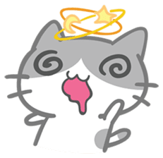 What does the cat say ... Meow sticker #531986