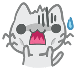 What does the cat say ... Meow sticker #531988