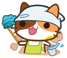 What does the cat say ... Meow sticker #531989