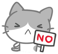 What does the cat say ... Meow sticker #531992