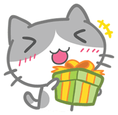 What does the cat say ... Meow sticker #531994