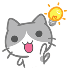 What does the cat say ... Meow sticker #531997