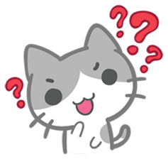 What does the cat say ... Meow sticker #532003