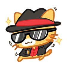 What does the cat say ... Meow sticker #532005