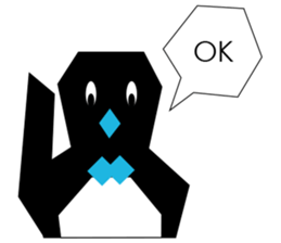 Polygon Penguin sticker #532503