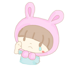 The Bunny Girl and her Little Bunny sticker #532601