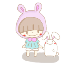 The Bunny Girl and her Little Bunny sticker #532602