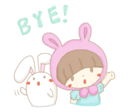 The Bunny Girl and her Little Bunny sticker #532606