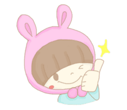 The Bunny Girl and her Little Bunny sticker #532609