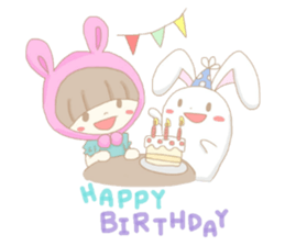 The Bunny Girl and her Little Bunny sticker #532626