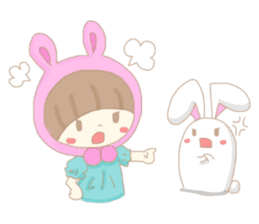 The Bunny Girl and her Little Bunny sticker #532631