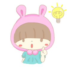 The Bunny Girl and her Little Bunny sticker #532632