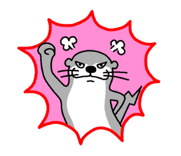 Cute otter sticker #533226