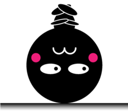 kuromaru&kuroko World version sticker #533881