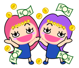 Original Horoscopes: Gemini "The twins" sticker #533924