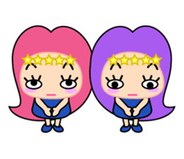 Original Horoscopes: Gemini "The twins" sticker #533935