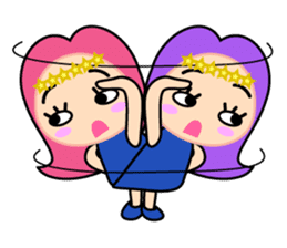 Original Horoscopes: Gemini "The twins" sticker #533941