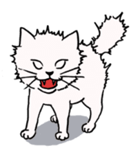 hard boiled cats sticker #534649