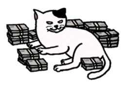 hard boiled cats sticker #534656