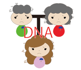 curly hair girl sticker #535106