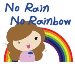 curly hair girl sticker #535113