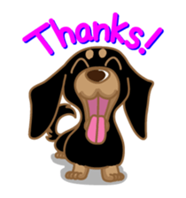 Dachs named Lucky sticker #535234