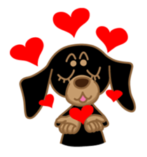 Dachs named Lucky sticker #535235