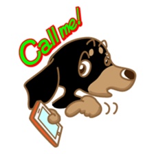 Dachs named Lucky sticker #535237