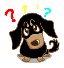 Dachs named Lucky sticker #535239