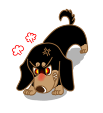 Dachs named Lucky sticker #535241