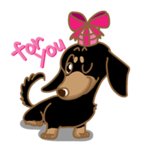 Dachs named Lucky sticker #535249