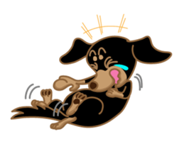 Dachs named Lucky sticker #535250