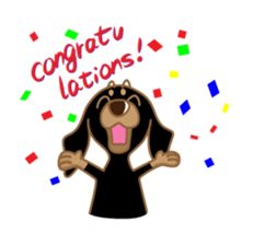 Dachs named Lucky sticker #535251