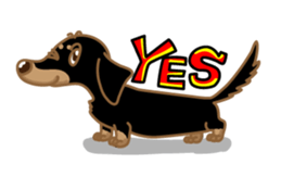 Dachs named Lucky sticker #535258