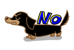 Dachs named Lucky sticker #535259