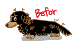 Dachs named Lucky sticker #535263