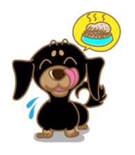 Dachs named Lucky sticker #535266