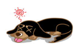 Dachs named Lucky sticker #535267