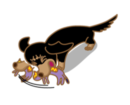 Dachs named Lucky sticker #535270