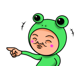 Frog man sticker #535555