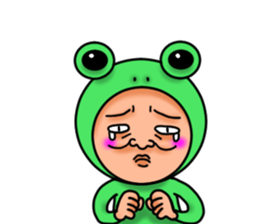 Frog man sticker #535558