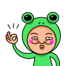 Frog man sticker #535562