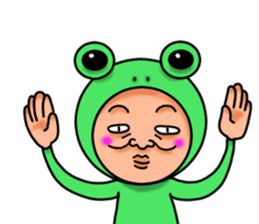 Frog man sticker #535564