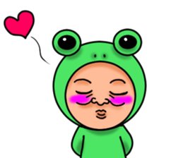 Frog man sticker #535565