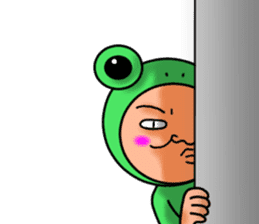Frog man sticker #535572