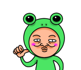 Frog man sticker #535575